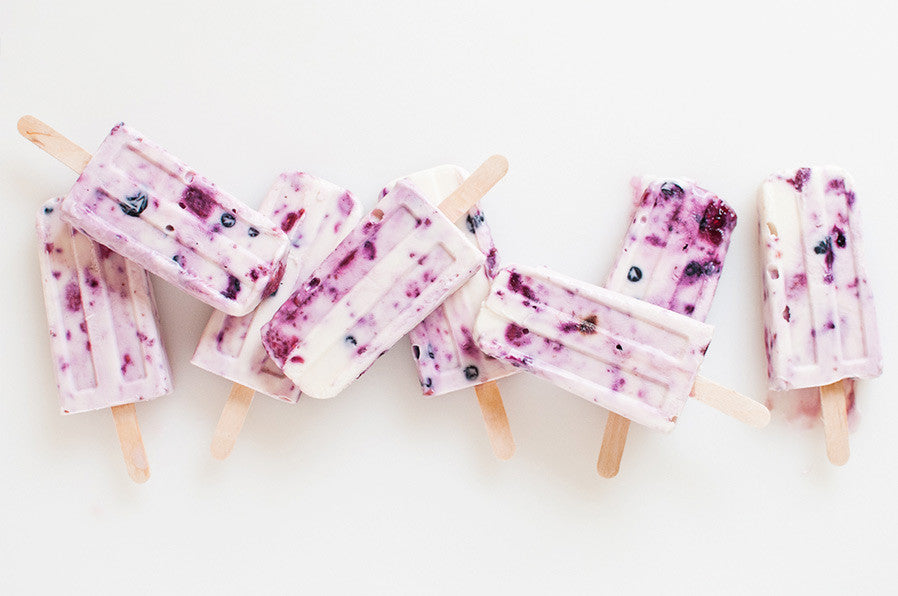 Frozen Berry Popsicles - Good diet dessert