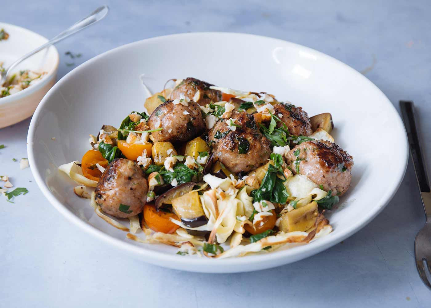 Pork_lemon_meatballs_with_parsnip_ribbons_hazelnut_gremolata